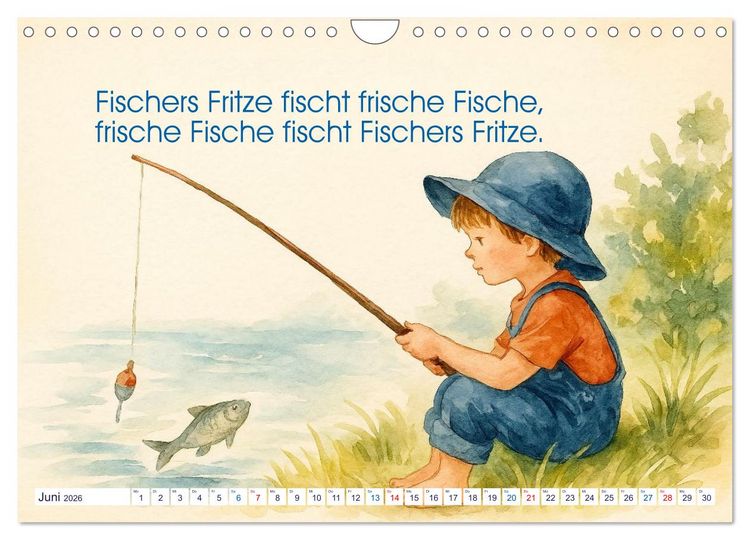 Produktbild: Zackige Zungenbrecher (Wandkalender 2026 DIN A4 quer), CALVENDO Monatskalender