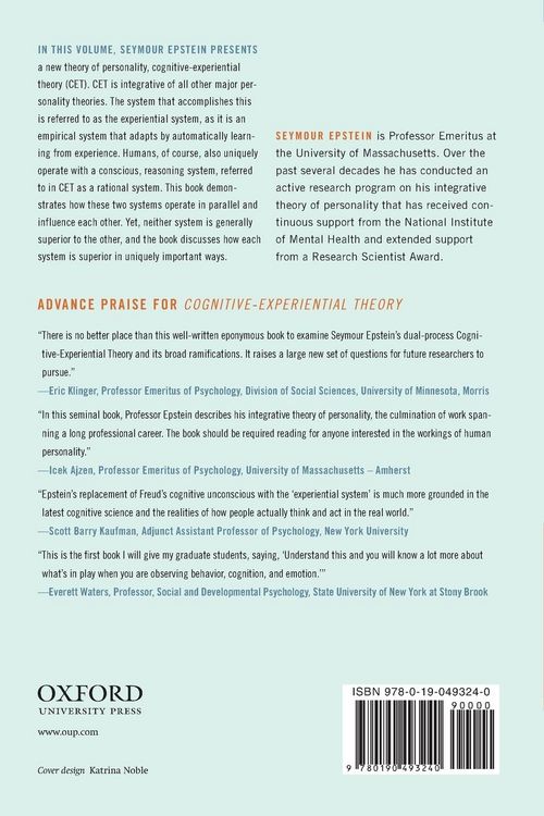 Produktbild: Cognitive-Experiential Self Theory