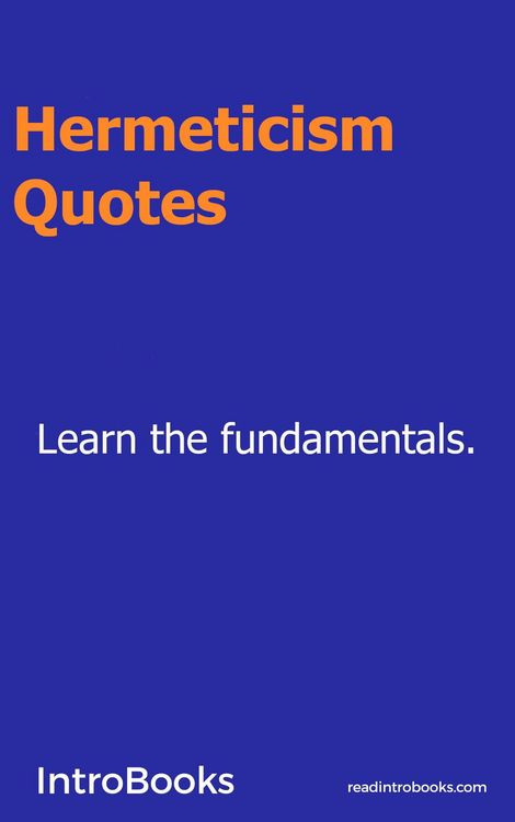 Produktbild: Hermeticism Quotes
