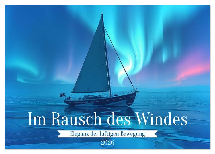 Produktbild: Im Rausch des Windes (Tischkalender 2026 DIN A5 quer), CALVENDO Monatskalender