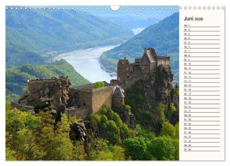 Produktbild: Die Wachau - An der Donau zwischen Melk und Krems (Wandkalender 2026 DIN A3 quer), CALVENDO Monatskalender