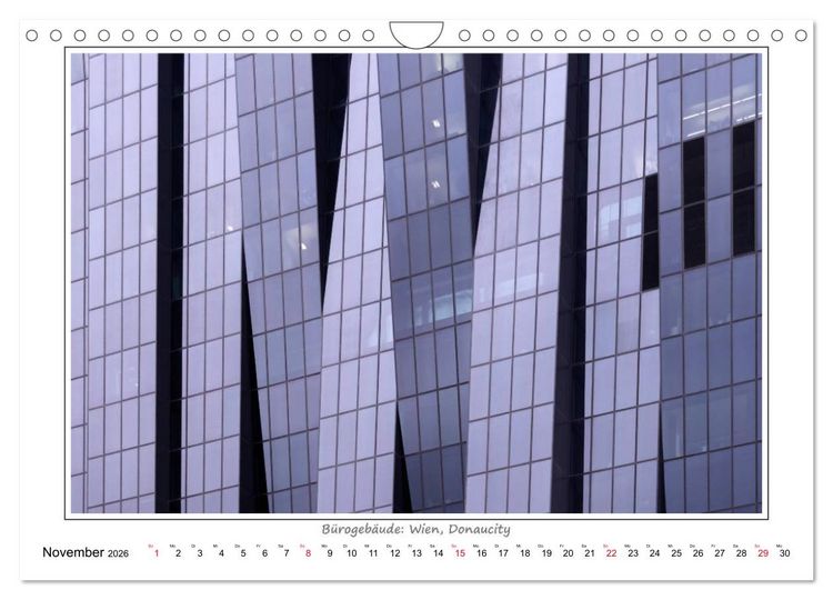 Produktbild: Details zeitgen&ouml;ssischer Architektur (Wandkalender 2026 DIN A4 quer), CALVENDO Monatskalender