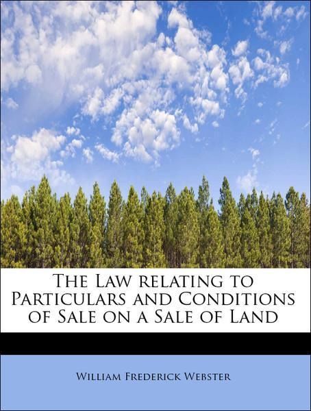 Produktbild: Webster, W: Law relating to Particulars and Conditions of Sa