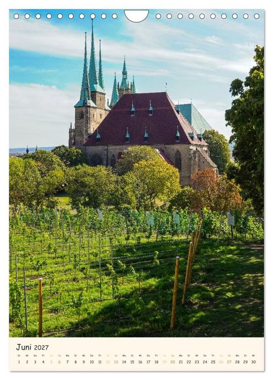 Produktbild: Erfurt von seiner sch&ouml;nsten Seite (Wandkalender 2027 DIN A4 hoch), CALVENDO Monatskalender