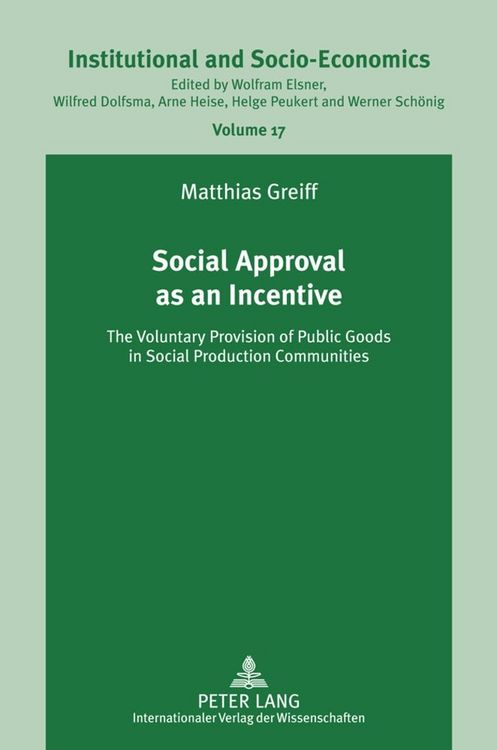 Produktbild: Social Approval as an Incentive