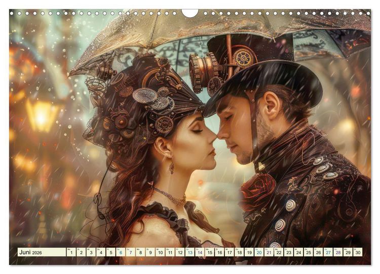 Produktbild: Steampunk - Bl&uuml;tezeit der Mechanik (Wandkalender 2026 DIN A3 quer), CALVENDO Monatskalender