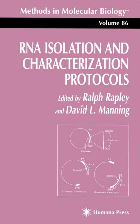 Produktbild: RNA Isolation and Characterization Protocols