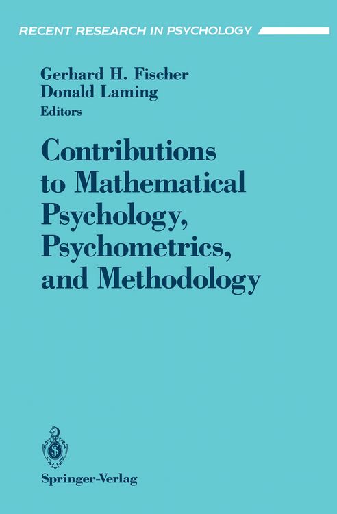 Produktbild: Contributions to Mathematical Psychology, Psychometrics, and Methodology