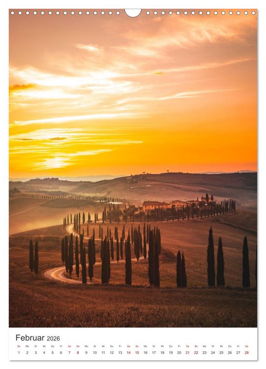 Produktbild: Italien - Einmalige Landschaften. (Wandkalender 2026 DIN A3 hoch), CALVENDO Monatskalender