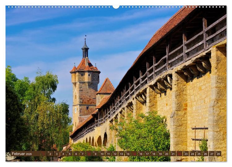 Produktbild: Rothenburg o. d. Tauber - Perle des Taubertales (hochwertiger Premium Wandkalender 2026 DIN A2 quer), Kunstdruck in Hochglanz