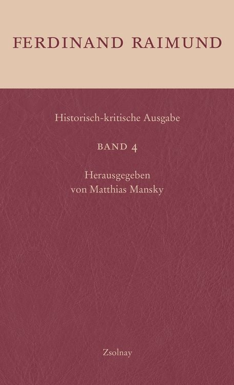 Produktbild: Historisch-kritische Ausgabe Band 4