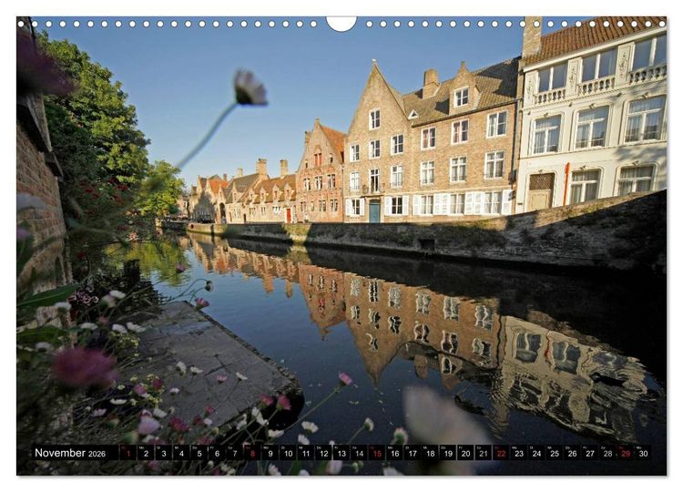 Produktbild: Br&uuml;gge - Belgien (Wandkalender 2026 DIN A3 quer), CALVENDO Monatskalender