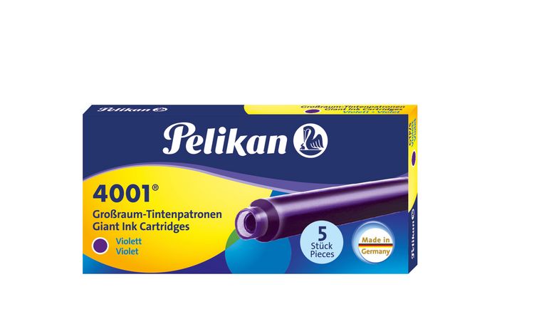 Produktbild: Pelikan Tintenpatronen 4001&reg; Set mit 5 Gro&szlig;raum-Patronen, Violett
