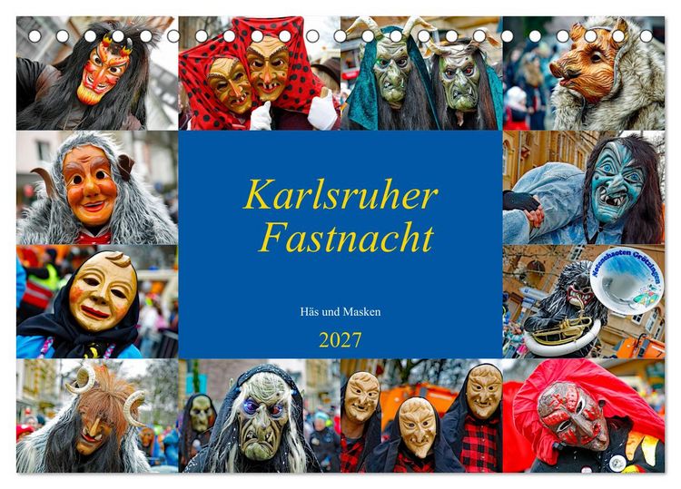 Produktbild: Karlsruher Fastnacht (Tischkalender 2027 DIN A5 quer), CALVENDO Monatskalender