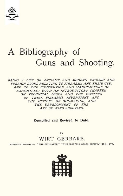 Produktbild: Bibliography Of Guns and Shooting