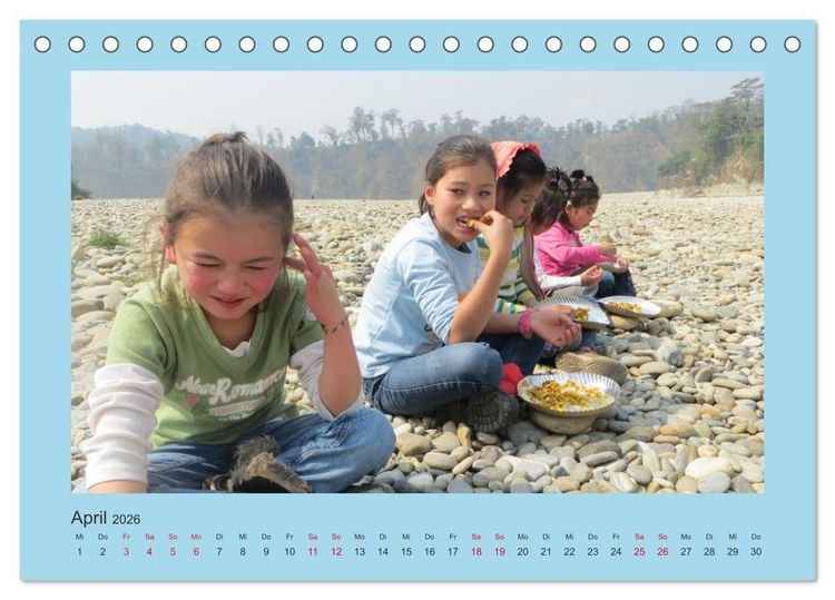 Produktbild: Kalender der Nepal Kinderhilfe e.V. (Tischkalender 2026 DIN A5 quer), CALVENDO Monatskalender