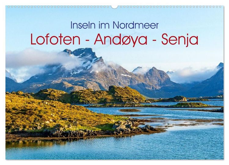 Produktbild: Inseln im Nordmeer - Lofoten-And&oslash;ya-Senja (Wandkalender 2027 DIN A2 quer), CALVENDO Monatskalender