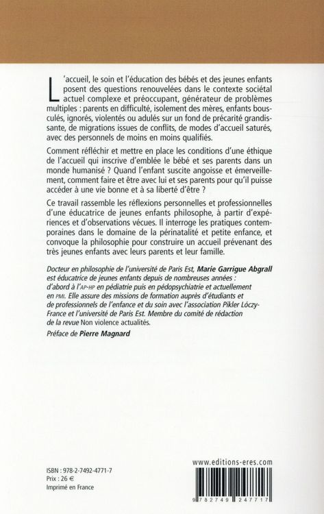 Produktbild: Pour une &eacute;thique de l'accueil des b&eacute;b&eacute;s et de leurs parents