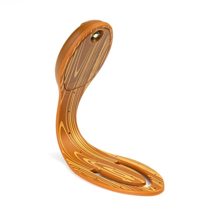 Flexilight Leselicht (Holzoptik) - 2 in 1 Leselampe & Lesezeichen - LED Leselicht - Geschenk für Leser, Buchliebhaber - Deutsche Ausgabe