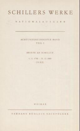 Produktbild: Schillers Werke. Nationalausgabe