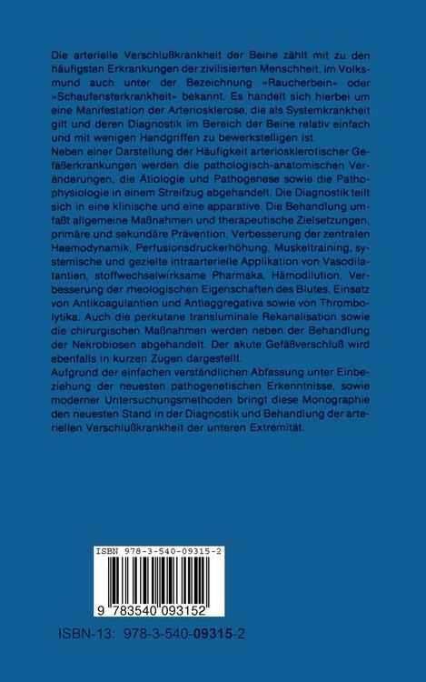 Produktbild: Arterielle Verschlu&szlig;krankheit der Beine