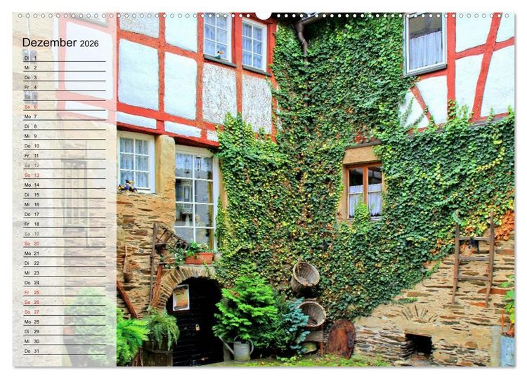 Produktbild: Eine Perle an der Mosel - Beilstein (hochwertiger Premium Wandkalender 2026 DIN A2 quer), Kunstdruck in Hochglanz