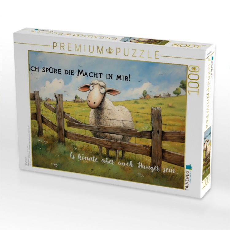 Produktbild: CALVENDO Puzzle Schafmacht | 1000 Teile Lege-Gr&ouml;&szlig;e 64x48cm Foto-Puzzle f&uuml;r gl&uuml;ckliche Stunden