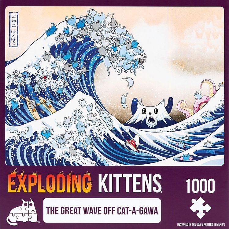 Bild vom Artikel Exploding Kittens - Puzzle - The Great Wave off Cat-a-gawa vom Autor Exploding Kittens