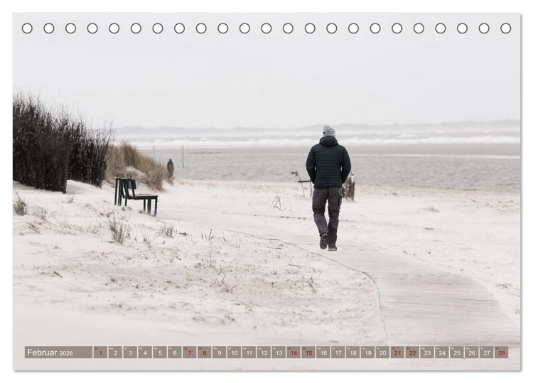 Produktbild: Einzigartiges Spiekeroog (Tischkalender 2026 DIN A5 quer), CALVENDO Monatskalender