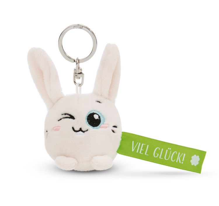 Produktbild: Schl&uuml;sselanh&auml;nger Hase Viel Gl&uuml;ck! gr&uuml;n 5cm an