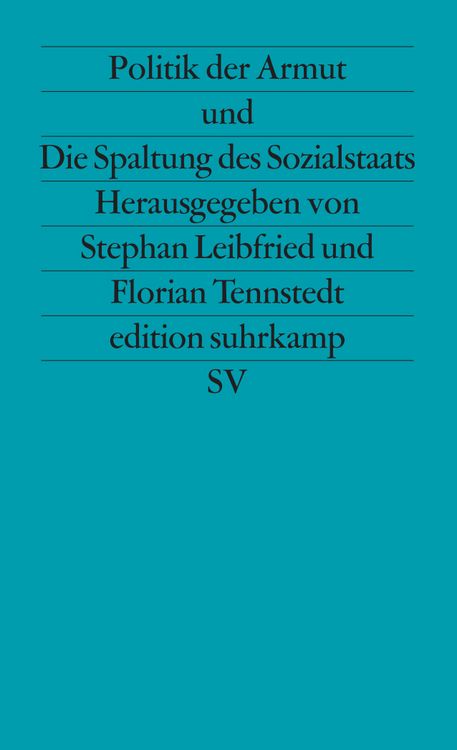 Produktbild: Politik der Armut und Die Spaltung des Sozialstaats