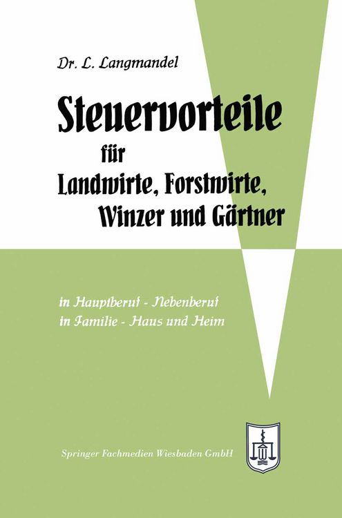 Produktbild: Steuervorteile f&uuml;r Landwirte, Forstwirte, Winzer und G&auml;rtner