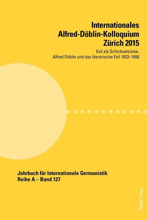 Produktbild: Internationales Alfred-D&ouml;blin-Kolloquium Z&uuml;rich 2015