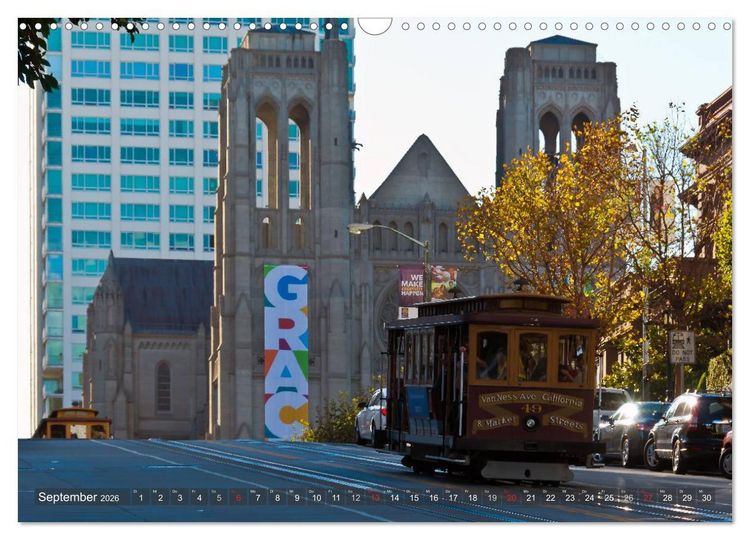 Produktbild: San Francisco Perspektiven (Wandkalender 2026 DIN A3 quer), CALVENDO Monatskalender