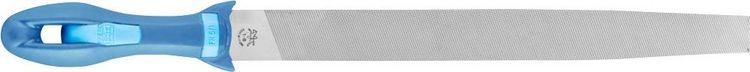 Produktbild: PFERD TOOLS 11216306 Werkstattfeile Flachspitz Hieb 1 inkl. Ergonomie-Feilenheft f&uuml;r grobe Zerspanung & Schruppen L&auml;nge 300 mm 1 St.