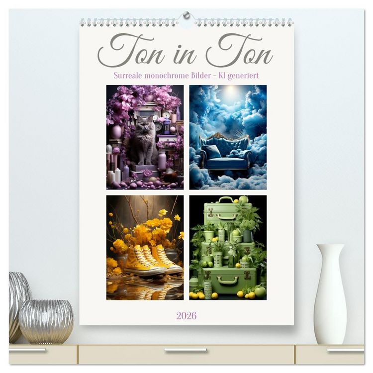 Produktbild: Ton in Ton (hochwertiger Premium Wandkalender 2026 DIN A2 hoch), Kunstdruck in Hochglanz