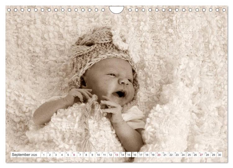 Produktbild: Babys - Willkommen im Leben (Wandkalender 2026 DIN A4 quer), CALVENDO Monatskalender