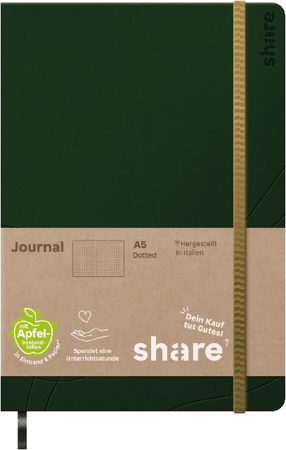 Produktbild: share Notizbuch A5 punktkariert gr&uuml;n
