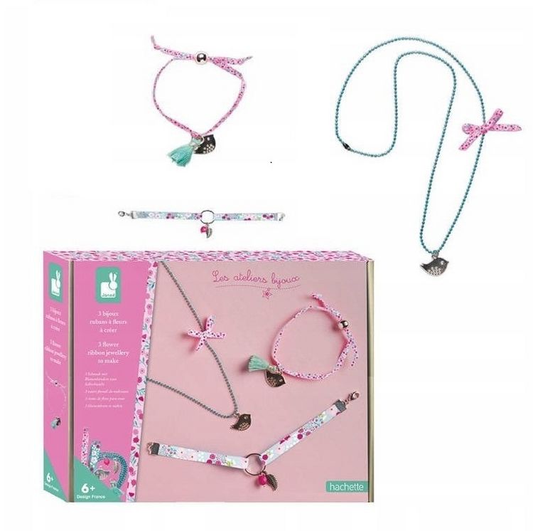 Produktbild: Bastel-Schmuckset mit Blumenb&auml;ndern f&uuml;r Kinder (3 Schmuckst&uuml;cke)
