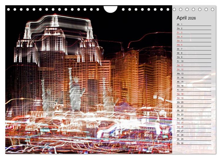 Produktbild: Las Vegas - Die bunte Welt der Casinos (Wandkalender 2026 DIN A4 quer), CALVENDO Monatskalender