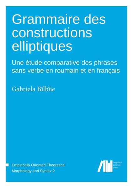Produktbild: Grammaire des constructions elliptiques