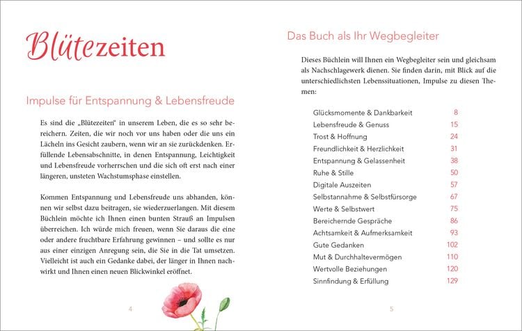 Produktbild: Bl&uuml;tezeiten. Impulse f&uuml;r Entspannung und Lebensfreude