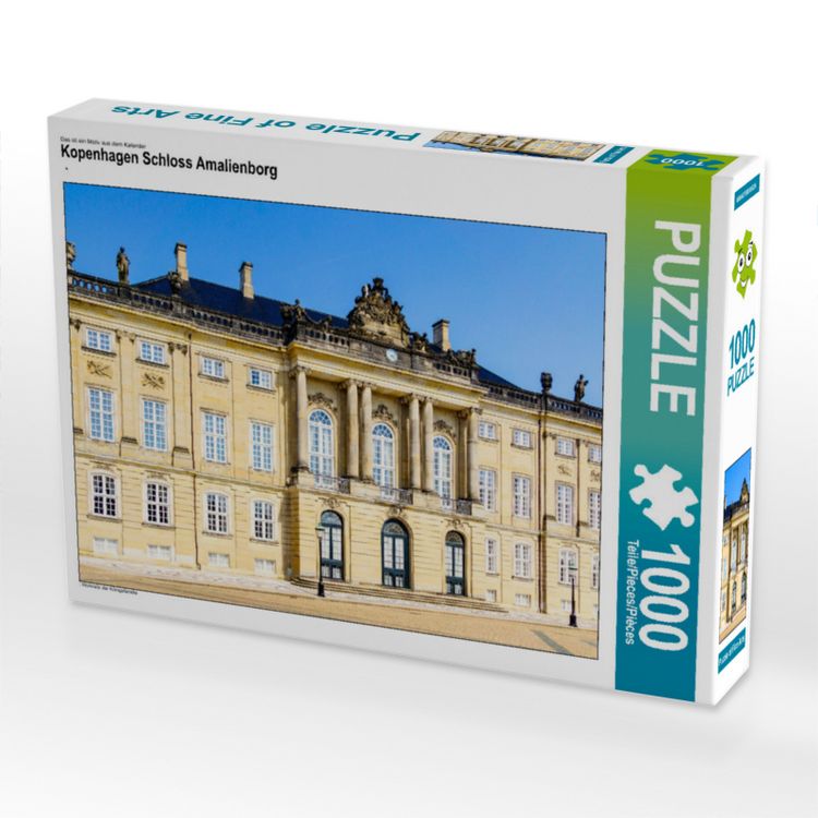 Produktbild: CALVENDO Puzzle Kopenhagen Schloss Amalienborg | 1000 Teile Lege-Gr&ouml;&szlig;e 64x48cm Foto-Puzzle f&uuml;r gl&uuml;ckliche Stunden