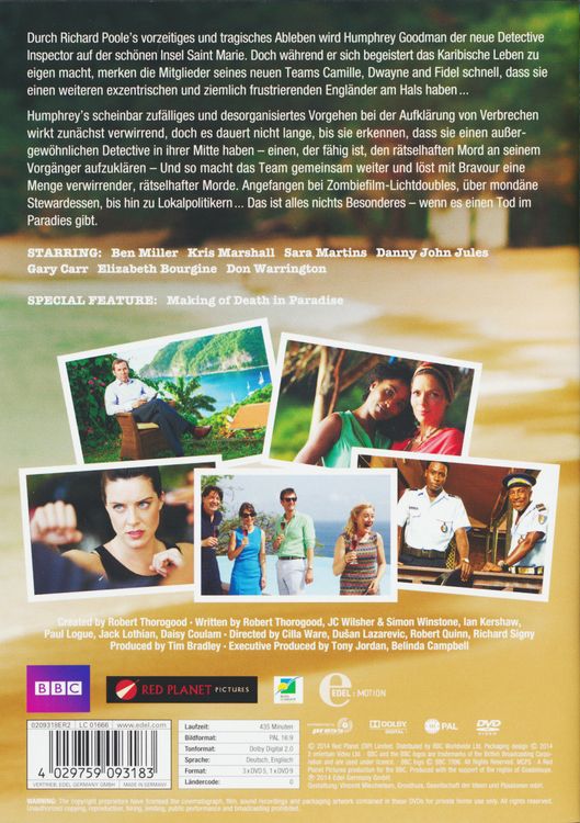Produktbild: Death in Paradise - Staffel 3 [4 DVDs]