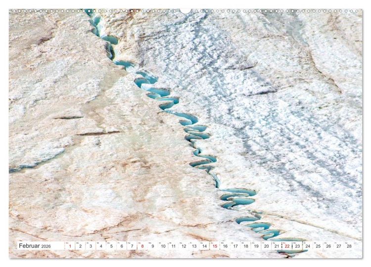 Produktbild: Die Gletscher schmelzen (Wandkalender 2026 DIN A2 quer), CALVENDO Monatskalender