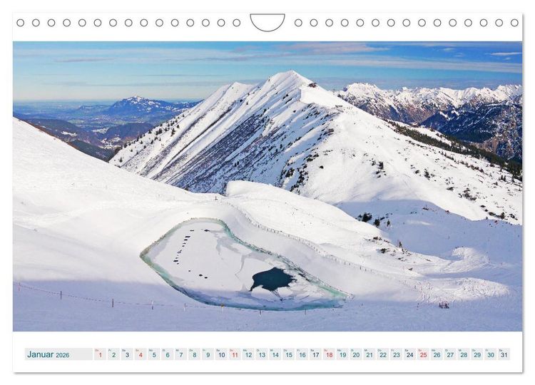 Produktbild: Oberstdorf. Atemberaubende Ansichten aus den Allg&auml;uer Alpen (Wandkalender 2026 DIN A4 quer), CALVENDO Monatskalender