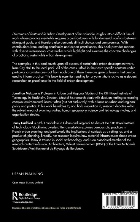 Produktbild: Dilemmas of Sustainable Urban Development