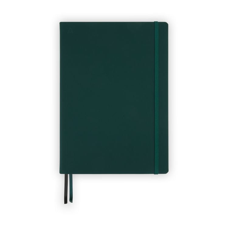 Produktbild: Notizbuch A4 Hardcover Moss Green Blanko, 192 Seiten
