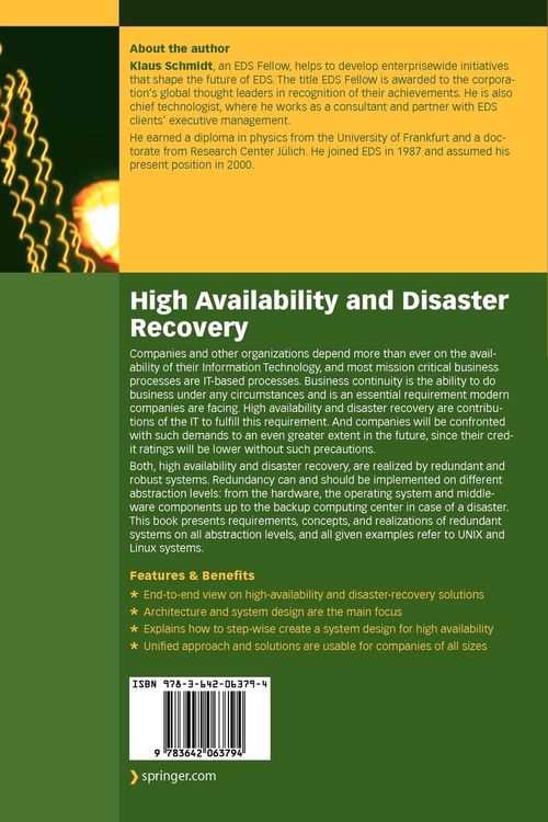 Produktbild: High Availability and Disaster Recovery