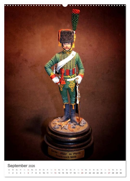 Produktbild: Historische Modellbaufiguren 2026 (hochwertiger Premium Wandkalender 2026 DIN A2 hoch), Kunstdruck in Hochglanz